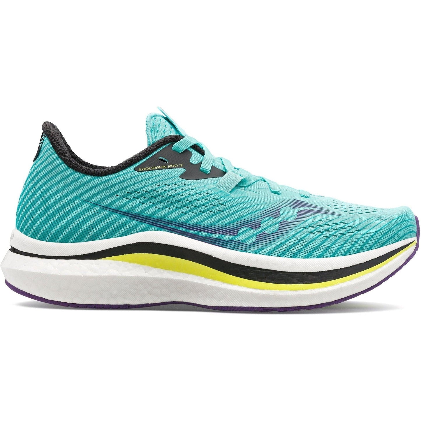 Women's Saucony Endorphin Pro 2, COOL MINT/ACID, 8 B Medium