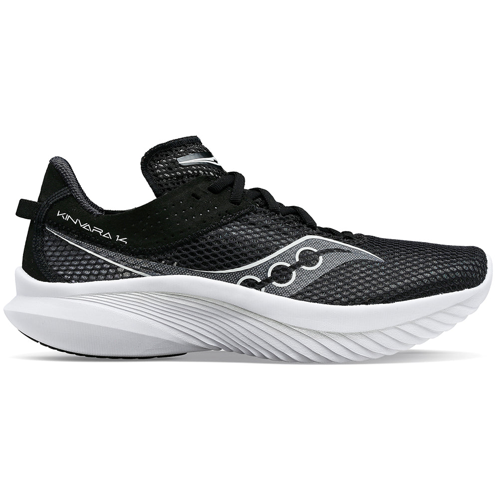 Women's Saucony Kinvara 14, Black/White, 8.5 B Medium