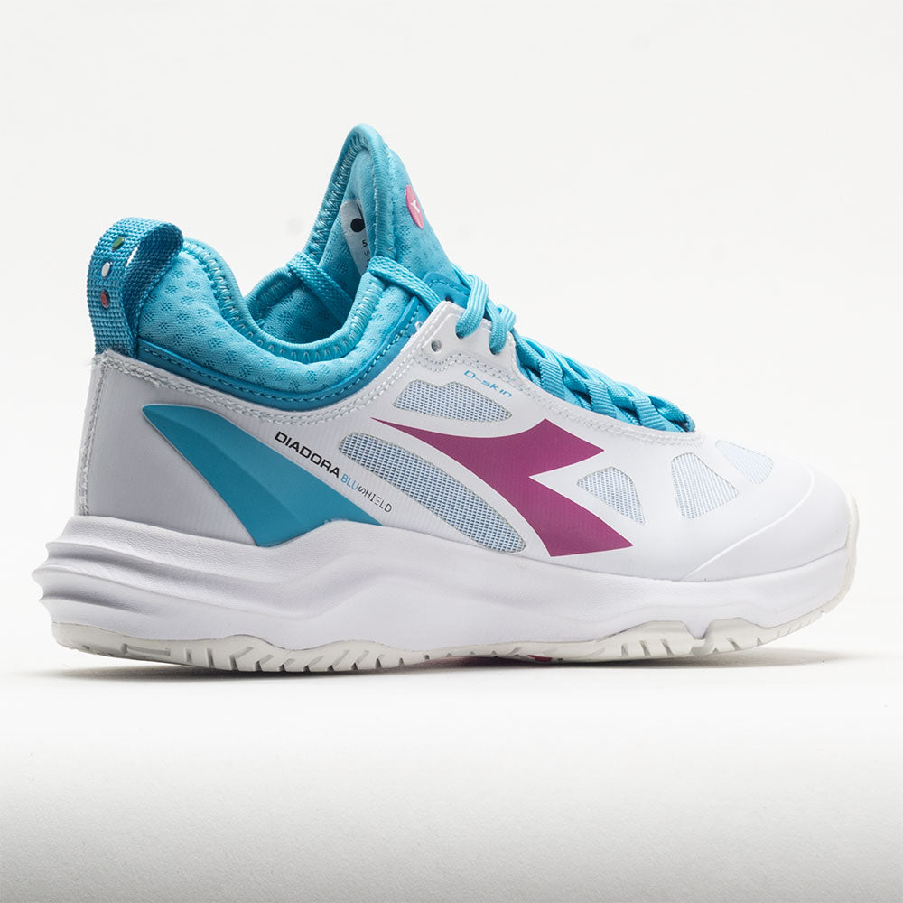 Diadora Speed Blushield Fly 3+ AG Women's White/Aquarius/ Rhodamine