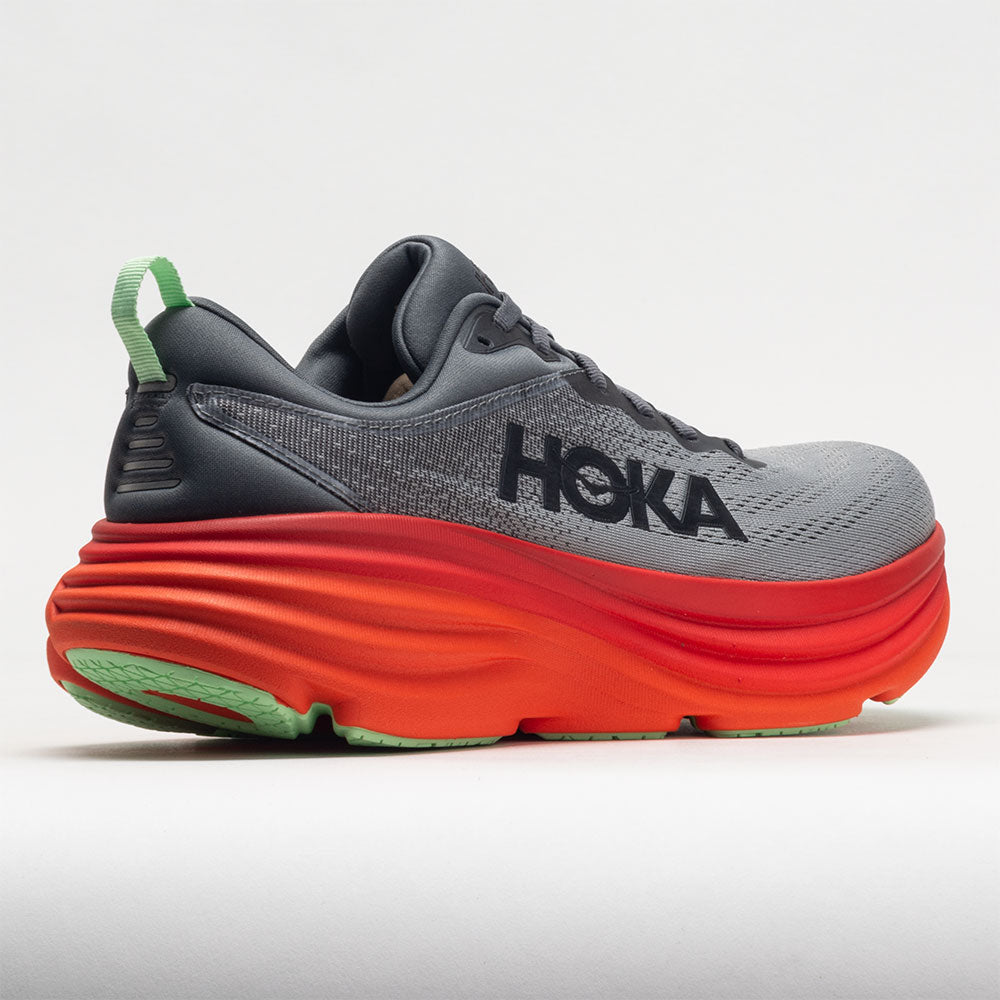 HOKA Bondi 8 Men's Castlerock/Flame