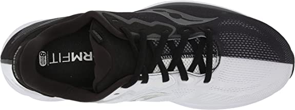 Women's Saucony Ride 14, Black/White, 7.5 B Medium