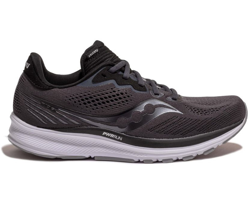 Women's Saucony Ride 14, Black/White, 9 B Medium