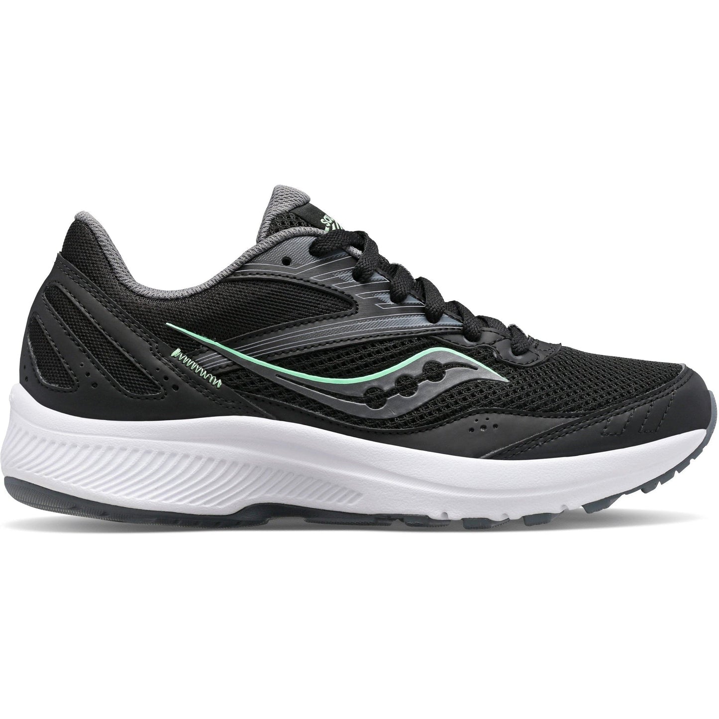 Women's Saucony Cohesion 15, Black/Meadow, 7.5 B Medium