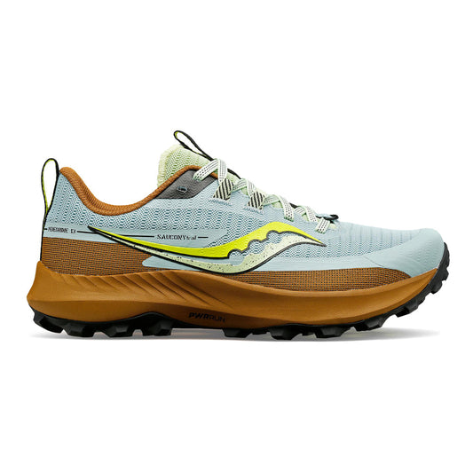 Women's Saucony Peregrine 13, Glacier/Bronze, 7.5 B Medium