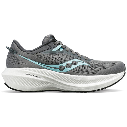 Women's Saucony Triumph 21, Gravel/Black, 10.5 B Medium