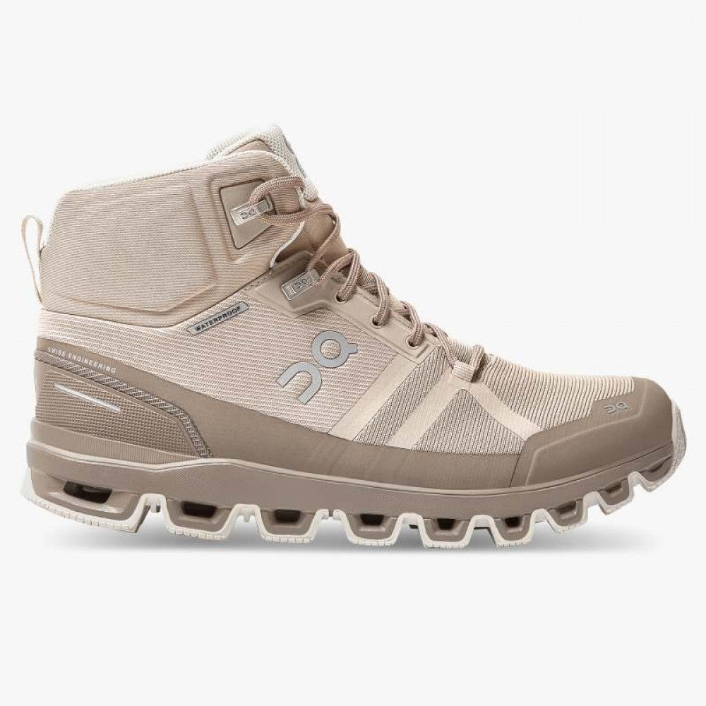 Women's On Cloudrock Waterproof, Desert/Clay, 9.5 B Medium
