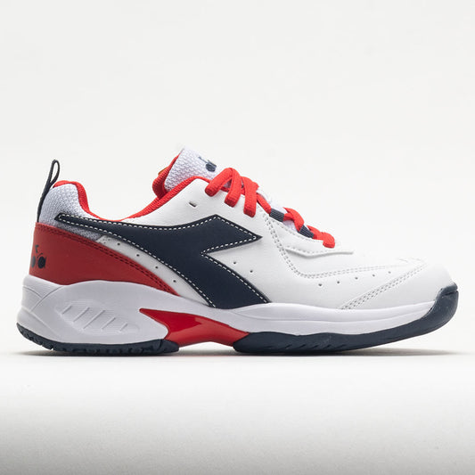 Diadora Challenge 5 SL Junior  White/Blue Corsair/Fiery Red